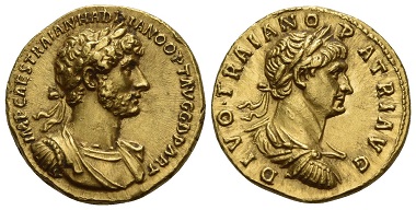 Lot 28: Hadrian, 117-134. Aureus, 117. Nearly FDC. Estimate: 70,000 CHF.