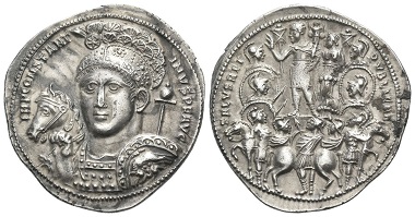 Lot 1049: Constantine I, 307-337. Aureus, circa 315-316, Heraclea. Nearly FDC. Estimate: 15,000 CHF.