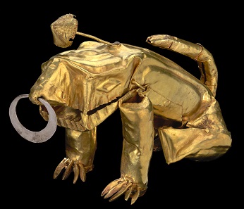 Lime Container in the Shape of a Jaguar of the Calima-Yotoco, Colombia, 100 B.C.-A.D. 800. Museo del Oro, Banco de la Republica, Bogota. Photo: Clark M. Rodriguez.