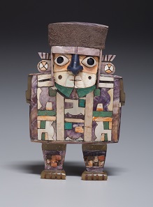 Wari figurine in the shape of a dignitary, Peru, A.D. 600-1000. Kimbell Art Museum, Fort Worth, Texas. Image: Kimbell Art Museum.