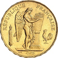 No. 699. France. 50 Francs 1887, Paris. Very rare date. Extremely fine to FDC. Estimate: 5,000 euros.