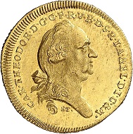 No. 1151. Bavaria. Charles Theodore, 1777-1799. Danube-gold-ducat 1793. Extremely rare. Extremely rare to FDC. Estimate: 20,000 euros.