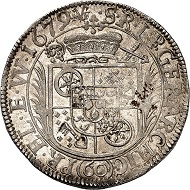 No. 1372. Mainz. Karl Heinrich von Metternich-Winneburg. Sortengulden at 60 kreuzer 1679. Extremely rare. Almost FDC. Estimate: 7,000 euros.