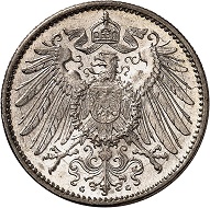 No. 1788. German Empire. 1 mark 1894 G. Rare in this condition! FDC. Estimate: 1,200 euros.