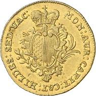 A half pistol of 1763 from the Bundesbank Collection. Photo: Deutsche Bundesbank, Numismatische Sammlung.