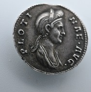 This coin shows Pompeia Plotina, the wife of Trajan. Source: Northeast Normal University.