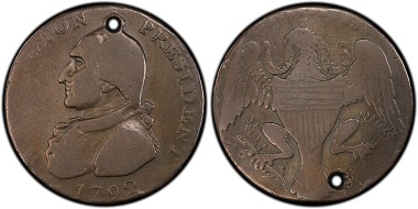 The Washington Eagle “cent” as it appeared prior to its recent submission to PCGS. Photo: Professional Coin Grading Service. www.pcgs.com