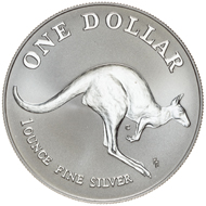 One dollar coin 1993.