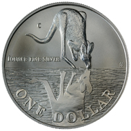 One dollar coin 1997.