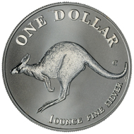 One dollar coin 1998.