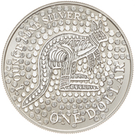 One dollar coin 2001.