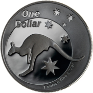 One dollar coin 2005.
