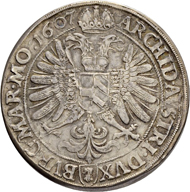 Lot 2020: Holy Roman Empire, Rudolf II (1576-1612). Double taler 1607, Kuttenberg mint. Estimate: 4,000 CHF / Price realized: 18,000 CHF (excl. premium).