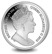British Virgin Islands / 1 Dollar / Uncirculated Cupro Nickel / 28.28 g / 38.60 mm / Mintage: 10,000.