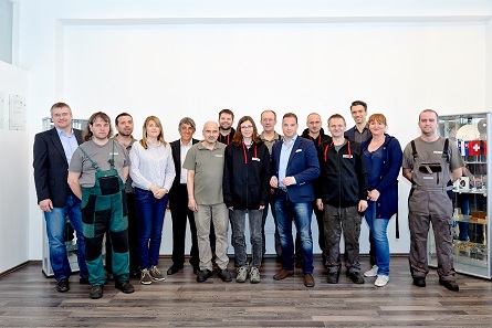 The Monea team in the Kremnica plant.
