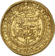 51: POLAND. Sigismund III (1587-1632). 1/2 Portugalöser of 5 Ducats 1621. Fb. 78. Of utmost rarity, ef. Estimate: 75,000 Euros, hammer price: 120,000 Euros.