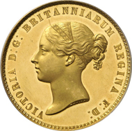 5193: GREAT BRITAIN. Victoria (1837-1901). 5 pounds, 1839,