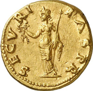 Lot 579A. Roman Imperial Times. OTHO, 69. Aureus. RIC 7. Rare. Good extremely fine. Estimate: 50,000 euros. End result: 80,500 euros.
