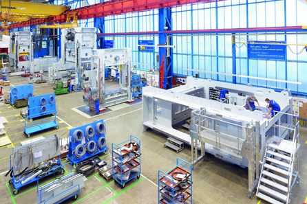 A view inside the production line. Photograph: UK.