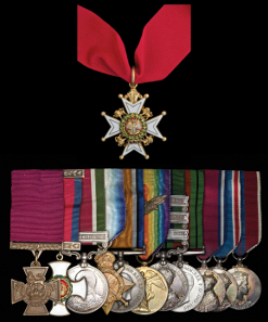 Grant's unique Tibet Victoria Cross medal group, estimate £200,000-250,000.