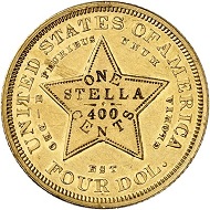 Lot 191: USA. 4 dollars 1879, Philadelphia.