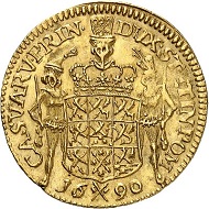 Lot 1080: Ottar Ertzeid Coll. Swedish possessions. Pomerania. Charles XI. Ducat 1690, Stettin. 2nd specimen in private possession. Extremely fine. Estimate: 8,000,- euros. Hammer price: 28,000,- euros.
