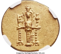 IONIA. Ephesus. Ca. 133-88 BC. AV stater (20mm, 8.43 gm, 12h). NGC MS 5/5-3/5. Realized: 18,000 USD.