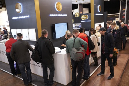 The booth of the South African mint. Photo: WMF.