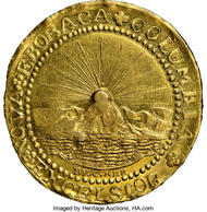 This is the finest certified 1787 New York Brasher Doubloon, the first gold coin struck in the United States. Heritage Auctions sold it for more than $5 million setting one of the highest prices ever reported for an American coin and making it the most valuable single item sold in company history.