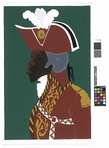 Jacob Lawrence (1917-2000), General Toussaint L’Ouverture from the series The Life of Toussaint L'Ouverture. Screenprint, 1986. © Estate of Jacob Lawrence. ARS, NY and DACS, London 2017.