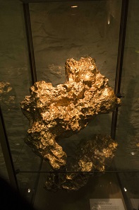 Replica of the ‘Welcome Stranger’, the largest gold nugget ever found. From June 2018 this replica will feature in a new exhibition 'Gold Rush: 20 Objects, 20 Stories' which will run until 26 May, 2019. Photo: Old Treasury Building.