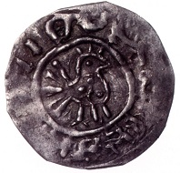 Boleslaw I, called the Brave, first king of Poland since 1025. Denarius. - The effigy inspired the logo of the International Numismatic Congress. Photo: National Museum Warsaw.