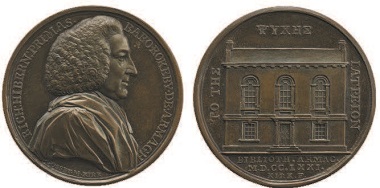 A medal commemorating the opening of the library in 1771. Photo: British Museum