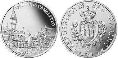 San Marino / 5 Euros / silver .925 / 18g / 32mm / Mintage: 3,400.