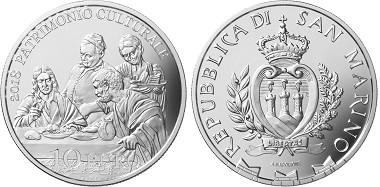 San Marino / 10 Euros / silver .925 / 22.4g / 34mm / Mintage: 3,400.