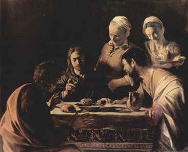 Caravaggio’s “Supper at Emmaus”.