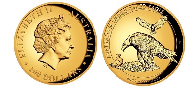 Australia / 100 AUD /.9999 gold / 31.107g / 27.3mm / Mintage: 500.