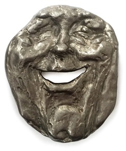 This medal (showing obverse and reverse of one medal) was made by Eugene Daub.