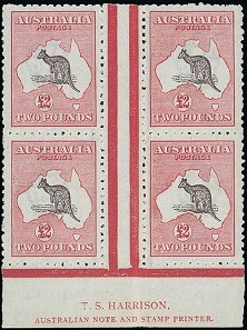 Lot 586 of the Australian Stamp Collection sold for £60,000 Source: Spink & Son.