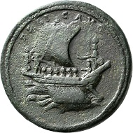 No. 198. Lucius Verus, 161-169. Bronze medallion, Rome, 164. Unedited unique specimen. Dark green patina. Nearly extremely fine. Estimate: 15,000 euros.