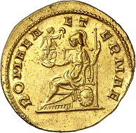 No. 341. Tacitus, 275-276. Aureus, Siscia, 276. RIC 175. Very rare. Nearly extremely fine. Estimate: 5,000 euros.
