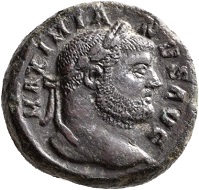 No. 1816. Maximianus Herculius, 286-305 and 307-310.Tetradrachm, Alexandria, ca fall of 298. Nearly extremely fine. Estimate: 1,000 euros.