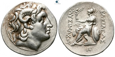 Kings of Thrace. Lysimachos, 305-281 BC. Tetradrachm, 288/7-282/1, uncertain mint. Good very fine.