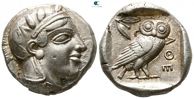 Athens. Tetradrachm, circa 449-431 BC (time of Pericles). Very fine.