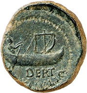 No. 1559: Ilercavonia-Dertosa (Tortosa / Tarragona). Semis, time of Tiberius. Likely unpublished variety of an extremely rare type. Green patina. Very fine + / Very fine. From Dr W. R. collection. Estimate: 1,000 euros.