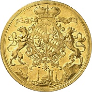 No. 7750: Bavaria. Charles Albert, 1726-1745, Emperor Charles II since 1742. 20 ducats 1739, Munich. Extremely rare. Extremely fine. Collection of Bavarian gold rarities. Estimate: 50,000 euros.