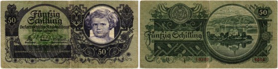 Lot 5340. Österreichische Nationalbank, 50 schillings 1935.