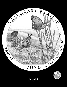 The CCAC and CFA recommendations for the design depicting the Tallgrass Prairie National Preserve.