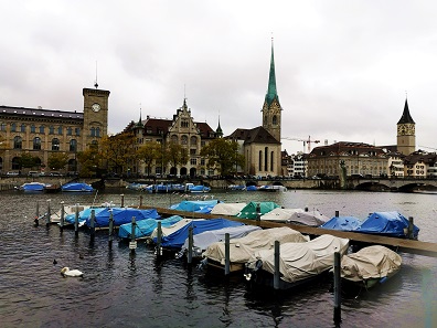 Even on a rainy weekend, Zurich is still extraordinarily beautiful. Photo: LS.
