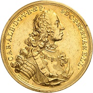 No. 97: Germany / Bavaria. Karl VII, 1726-1744. 20 ducats, Munich. Of extraordinary importance. Extremely fine. Starting price: 200,000 CHF.